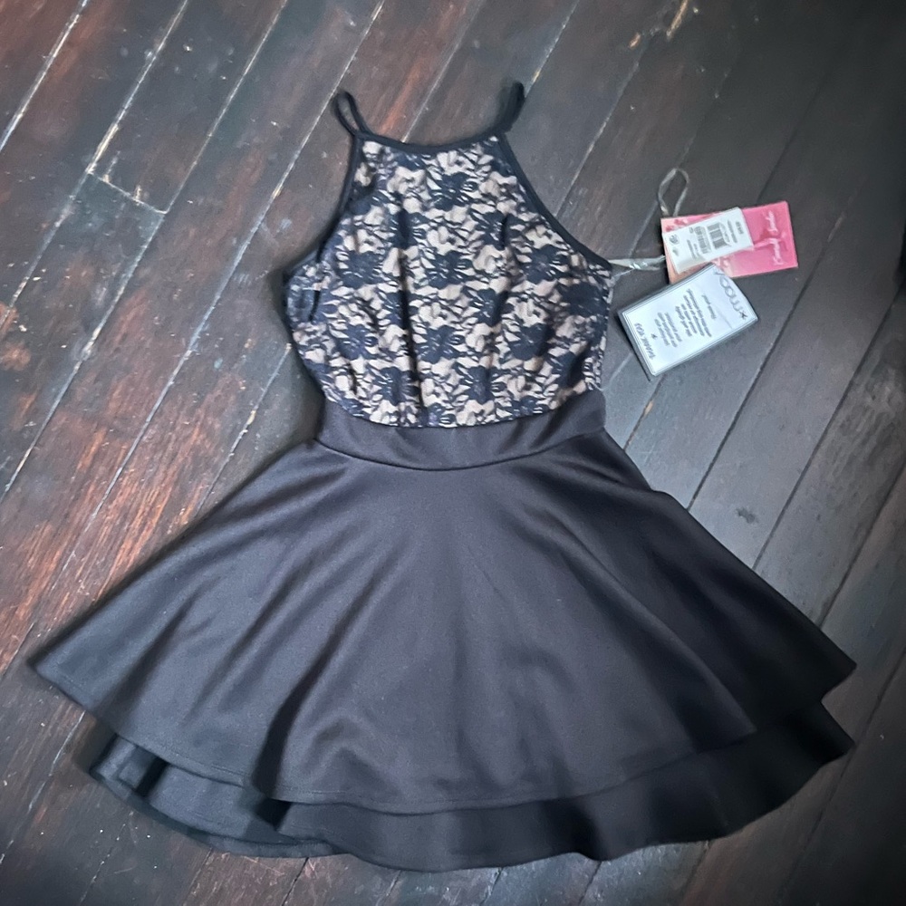 Girls/Teens Short Formal Black Dress